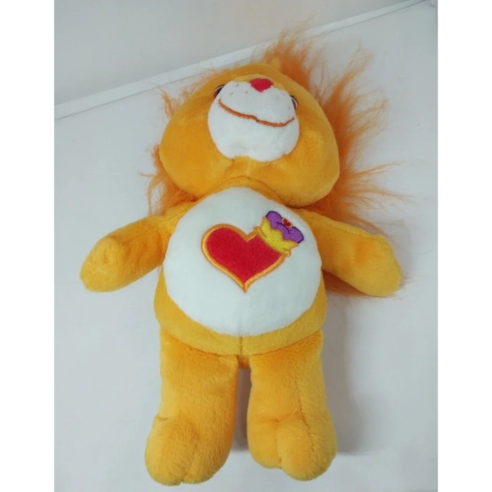 2004 Brave Heart Lion Plush Care Bears Cousins Tangerine Stuffed Animal 9